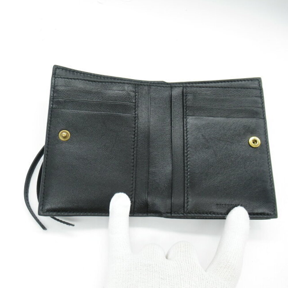 Balenciaga leather black fold bi wallet - Picture 5 of 10